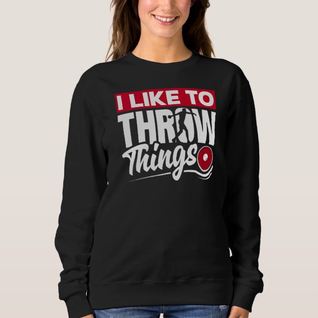Sudadera Discus Lanzando Discus Thrower Track Y Field Lip (Anverso)