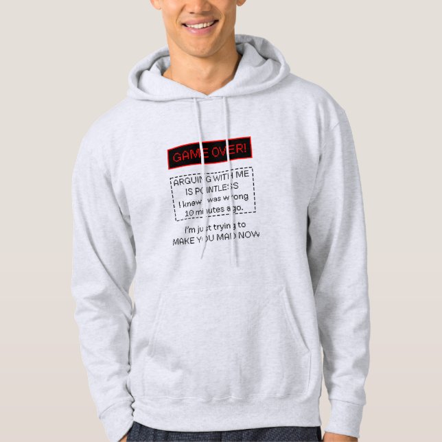 Sudadera Discutir Conmigo Es Inútil (Anverso)