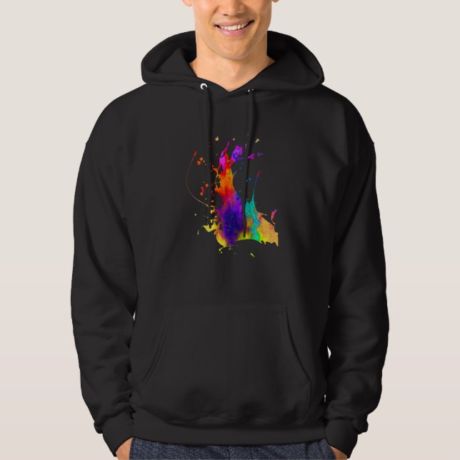 Sudadera Diseña Ropa Impresiones Originales Salpicaduras (Anverso)