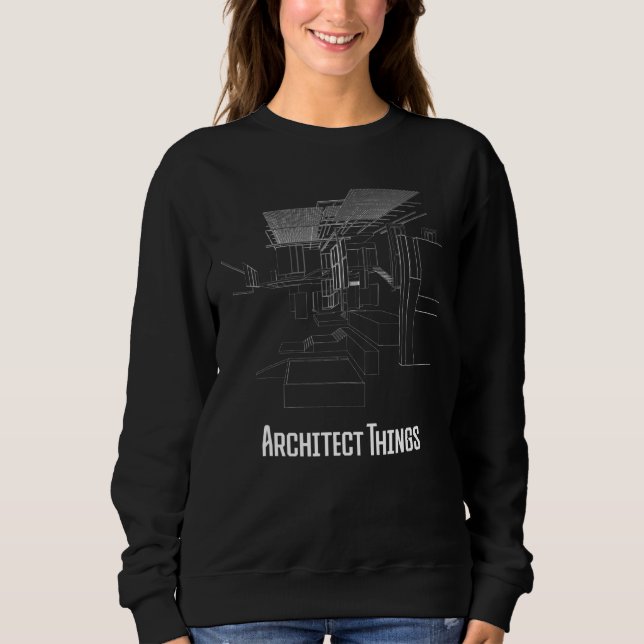 Sudadera Diseñador de arte de arquitectura de objetos de ar (Anverso)