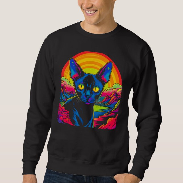 Sudadera Diseñador de gato sin pelo Sphynx (Anverso)