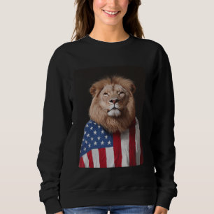 Sudadera Diseñador de leones Estados Unidos Bandera estadou
