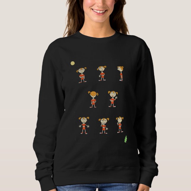 Sudadera Diseñar A La Niñita Con Ropa Roja Tan Cuidada Mo (Anverso)