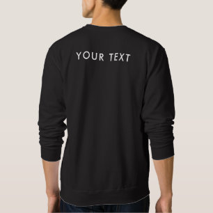 Sudadera Diseñar de nuevo la plantilla de texto El negro bá