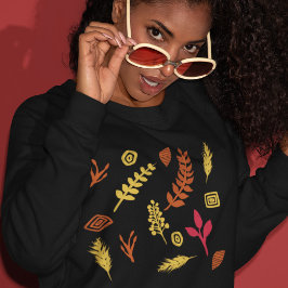 Sudadera Diseño abstracto de hojas de otoño