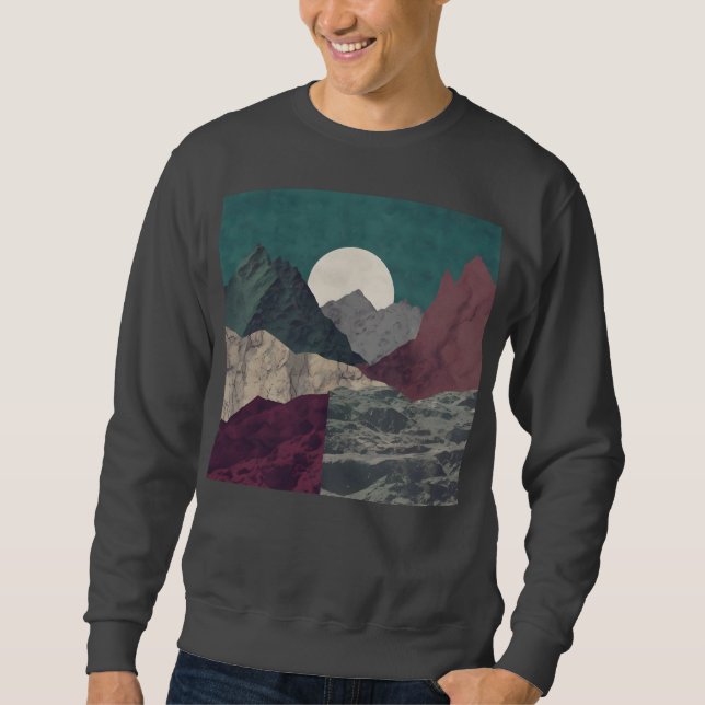Sudadera Diseño abstracto, temática de la naturaleza (Anverso)