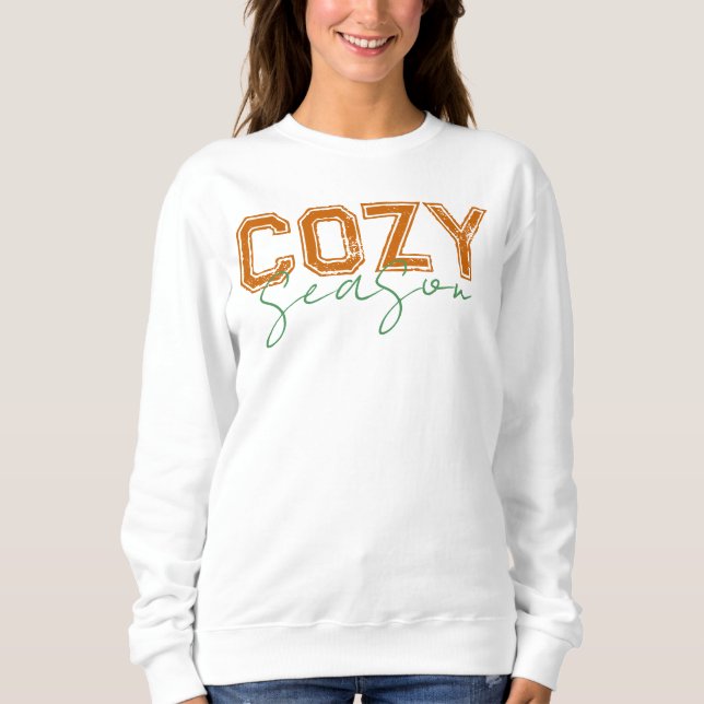 Sudadera Diseño acogedor de otoño de la temporada de otoño (Anverso)