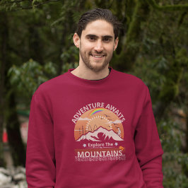 Sudadera Diseño "Adventure Awaits-Explore the mountain"