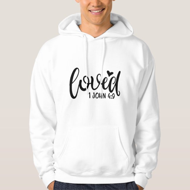 Sudadera Diseño Amor Con Una Palabra Amada En Ella (Anverso)