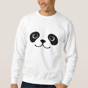 Sudadera Diseño animal lindo de la cara de la panda blanco