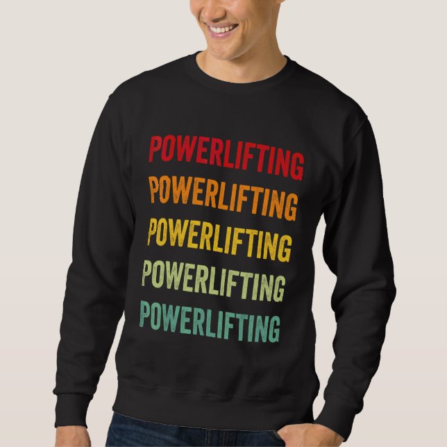 Sudadera Diseño Arcoíris Aficionado Levantamiento de Pesas (Anverso)