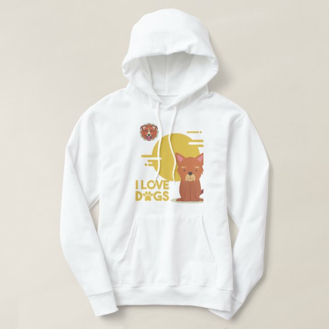 Sudadera Diseño artístico de Dog Lover (Diseño del anverso)