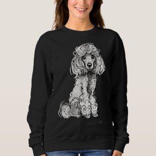 Sudadera Diseño artístico de Glam Poodle