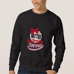 Sudadera Diseño "Batter Batter Swing", con un tema de béisb