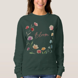 Sudadera Diseño Botánico Floral Suave Pastel Bloom