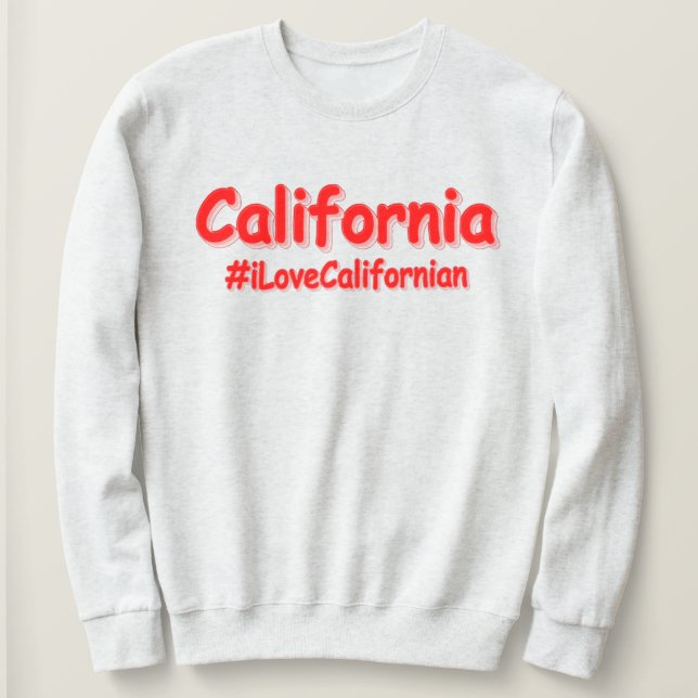 Sudadera Diseño "California". Comprar ahora (Anverso del diseño)