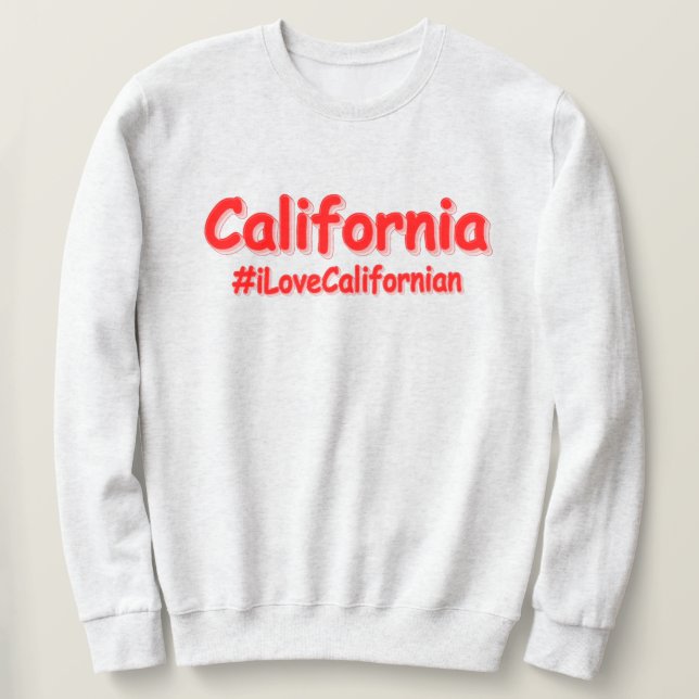 Sudadera Diseño "California". Comprar ahora (Anverso del diseño)