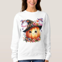 Sudadera Diseño caprichoso de calabaza otoñal sensacional