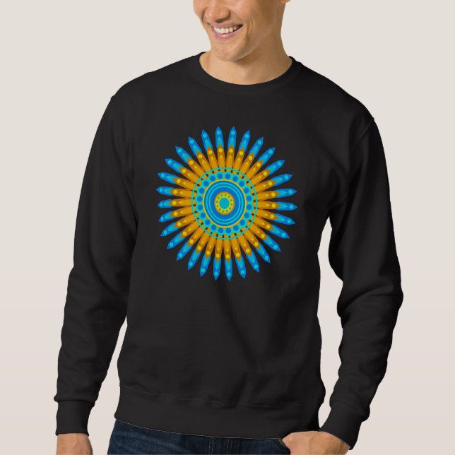 Sudadera Diseño Círculo de arte de Mandala geométrica 48256 (Anverso)