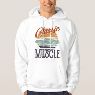 Sudadera Diseño Clásico de Coche Musculoso Hombres Coche An