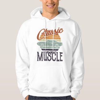 Sudadera Diseño Clásico de Coche Musculoso Hombres Coche An