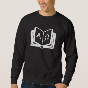 Sudadera Diseño Cristiano con Alfa y Omega Biblia C