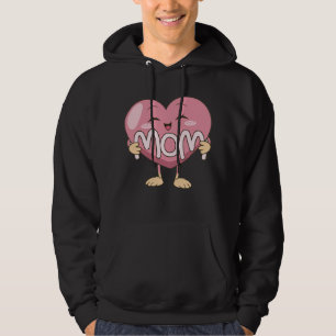 Sudadera Diseño de abrazo de corazón de mamá Kawaii