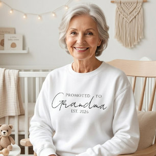 Sudadera Diseño de Abuela Ascendida EST Año Acogedor