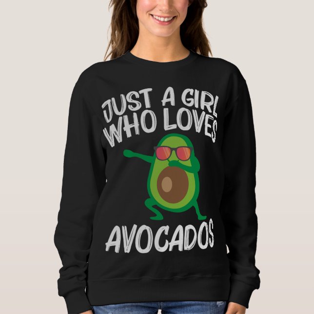 Sudadera Diseño De Aguacate Para Chicas Niños Frutos Saluda (Anverso)