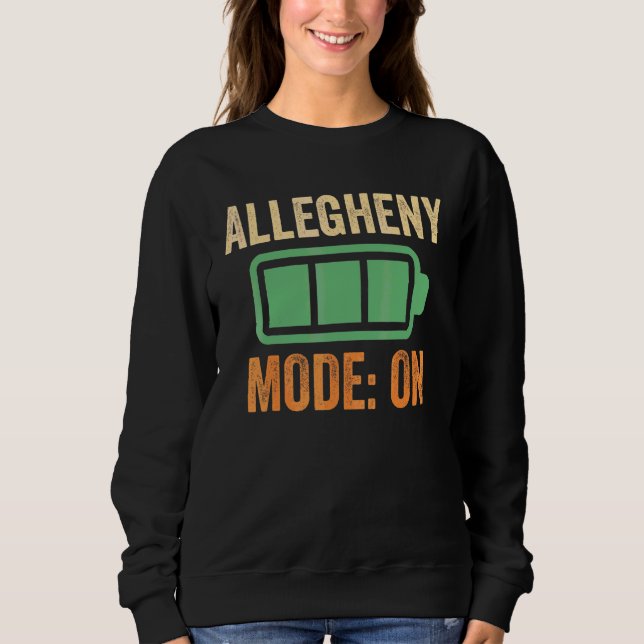 Sudadera Diseño de Allegheny Mode con batería (Anverso)
