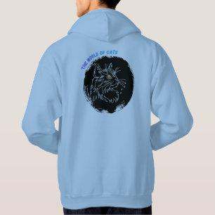 Sudadera Diseño de amante de gatos cortado