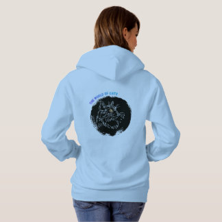Sudadera Diseño de amante de gatos cortado