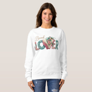 Sudadera Diseño de Amante de Libros en Camiseta Pastel