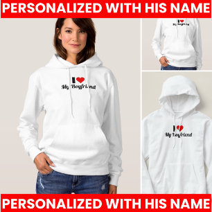 Sudadera Diseño de Amo a Mi Novio