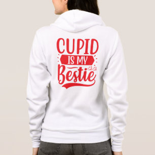 Sudadera Diseño de amor de mejor amiga Cupido lindo-64504