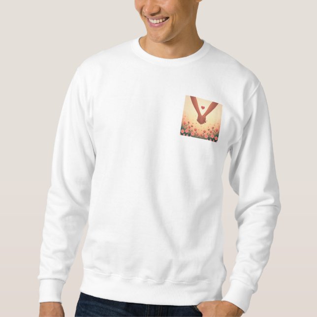 Sudadera Diseño de Amor Romántico del Día de San Valentín E (Anverso)