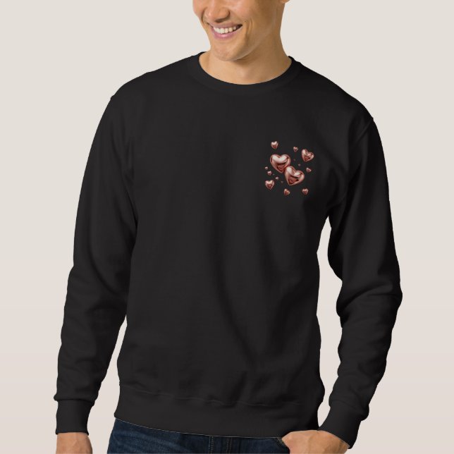 Sudadera Diseño de Amor Romántico Moderno y Elegante para e (Anverso)