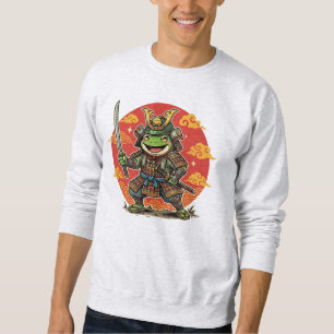Sudadera Diseño de animal guerrero samurái de dibujos anima