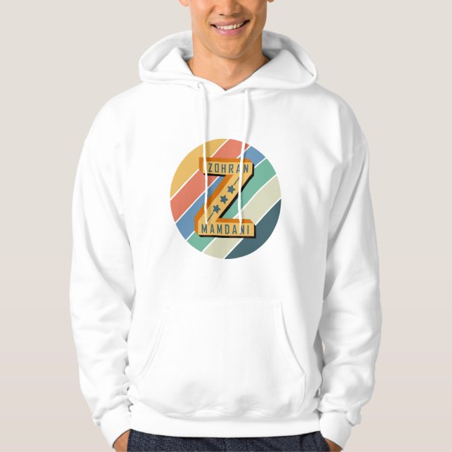 Sudadera Diseño de apoyo político audaz de Zohran Mamdani (Anverso)