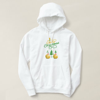 Sudadera Diseño de árbol festivo y adorno de Navidad