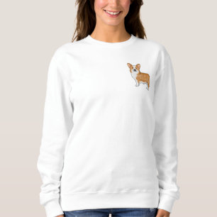 Sudadera Diseño de arte de mascota Pembroke Welsh Corgi roj