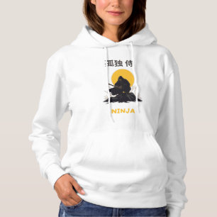 Sudadera Diseño de Arte de Ninja Samurái Solitario
