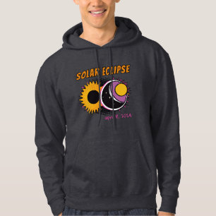 Sudadera Diseño de arte pop de eclipse solar total 2024