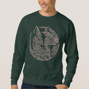 Sudadera Diseño de Arte Tribal de Nudos del Lobo Celta