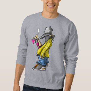 Sudadera Diseño de arte vándalo pintado con grafitis de per
