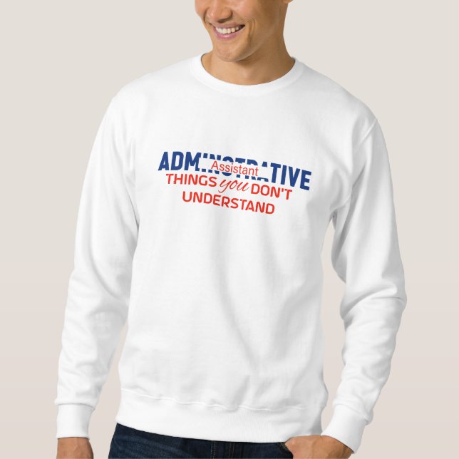 Sudadera Diseño de asistente administrativo (Anverso)