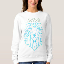 Sudadera Diseño de Astrología de Leo Zodiac Rótulo Negrita 