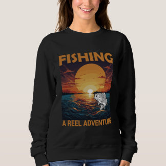 Sudadera Diseño de Aventura de Carrete de Puesta de Sol de