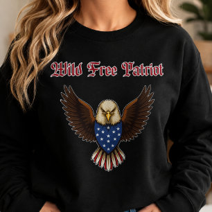 Sudadera Diseño de aventura del espíritu patriota americano
