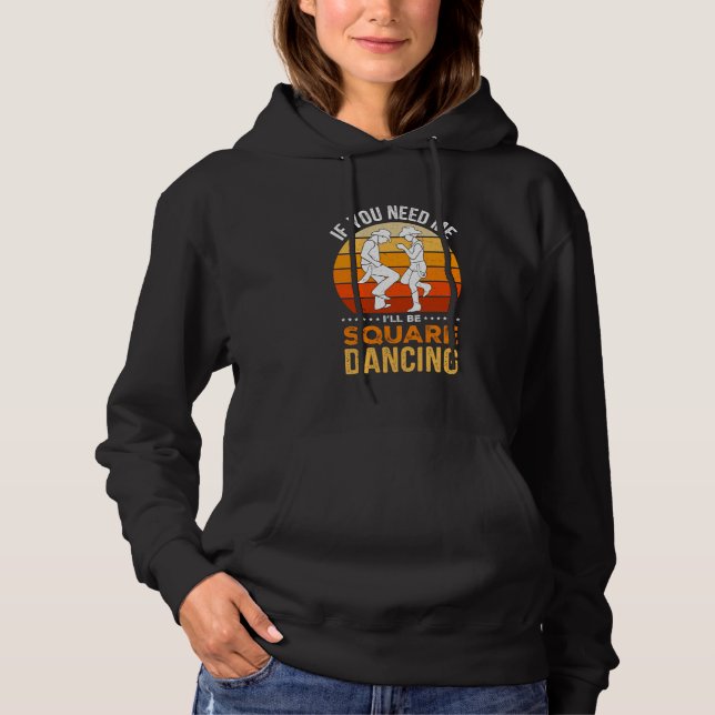 Sudadera Diseño de baile cuadrado occidental para un bailar (Anverso)